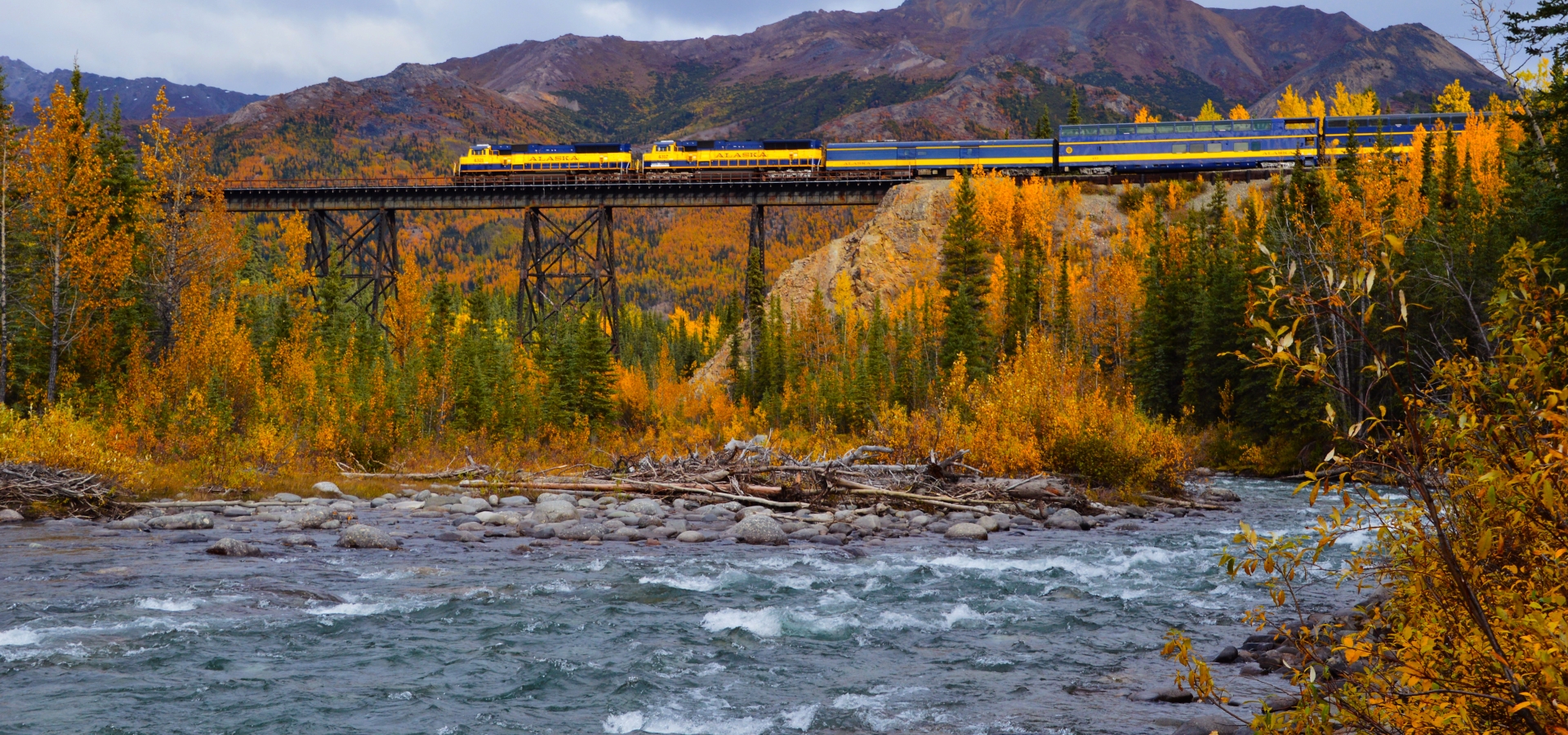 Anchorage to Fairbanks with Alaska Railroad Railbookers